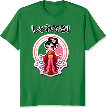 Fille élégante à la rose chinoise 