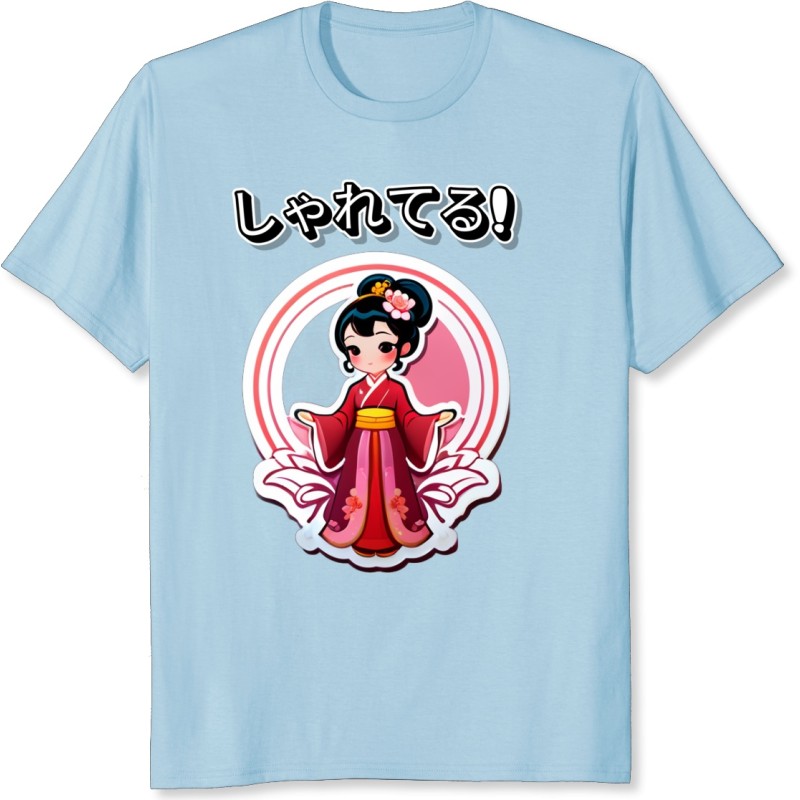 Fille élégante à la rose chinoise 